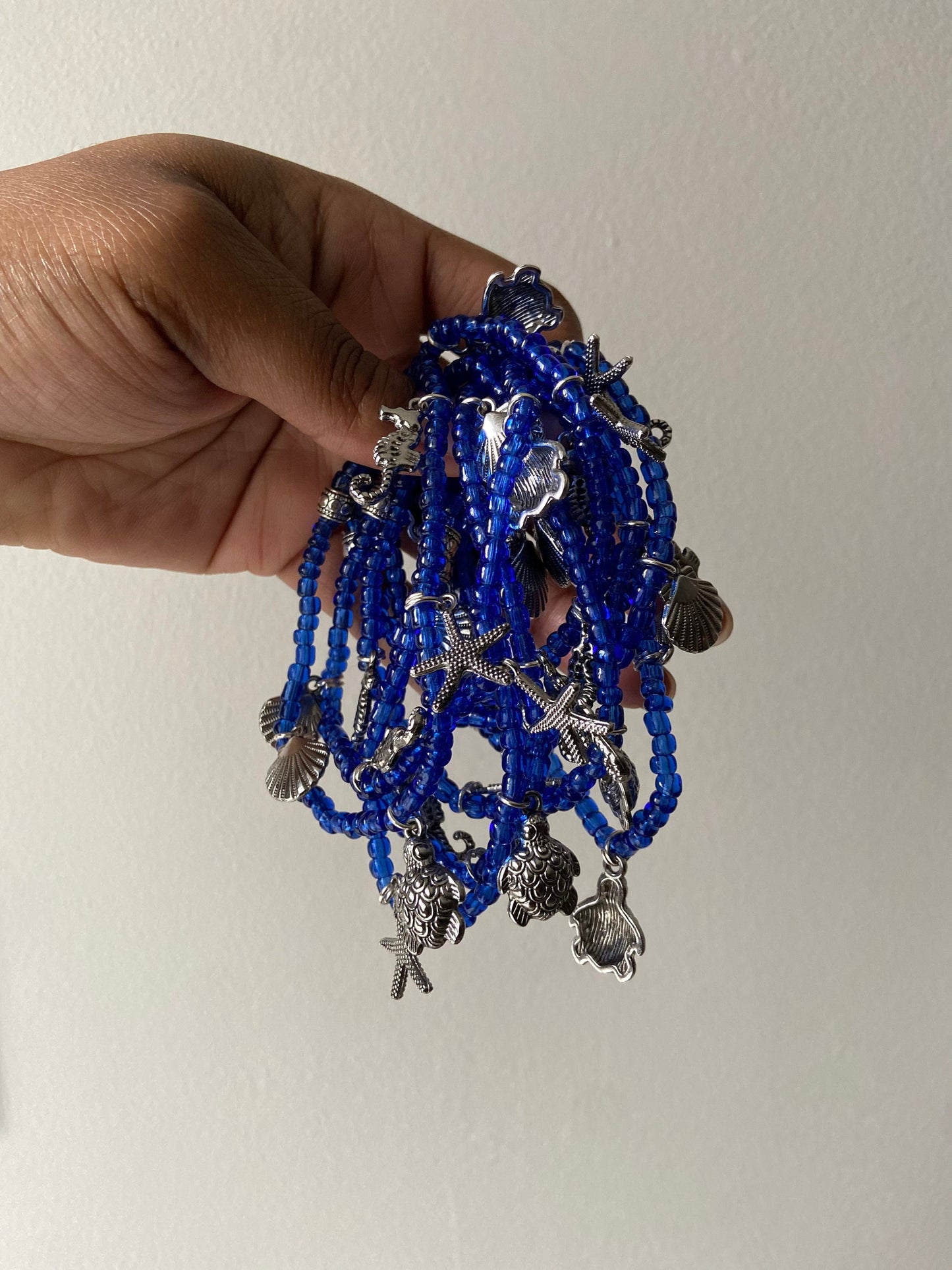 Deep Blue Sea Beaded Bracelets
