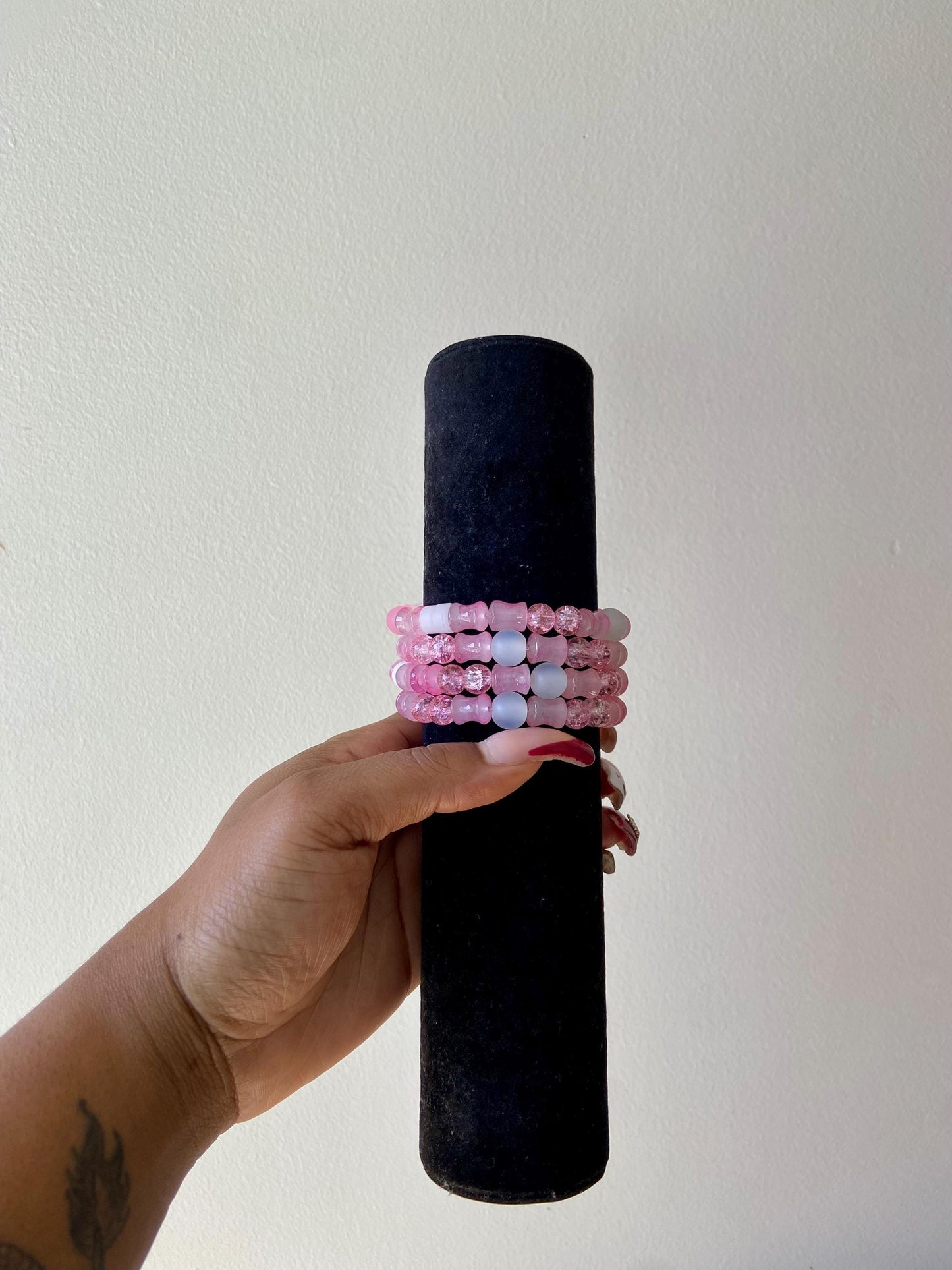 Rosé Dreams Beaded Bracelet