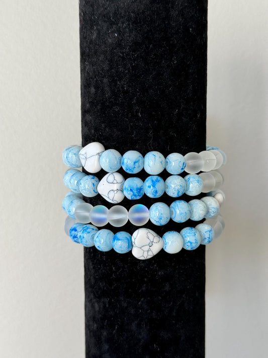 Heart In The Sky Beaded Bracelets