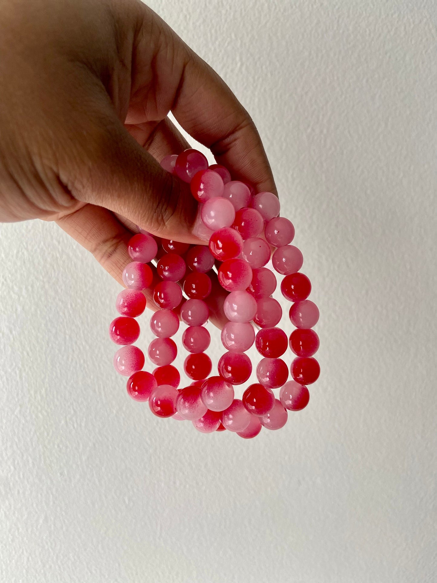 Strawberry Shortcake Beaded Bracelet