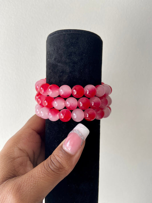 Strawberry Shortcake Beaded Bracelet