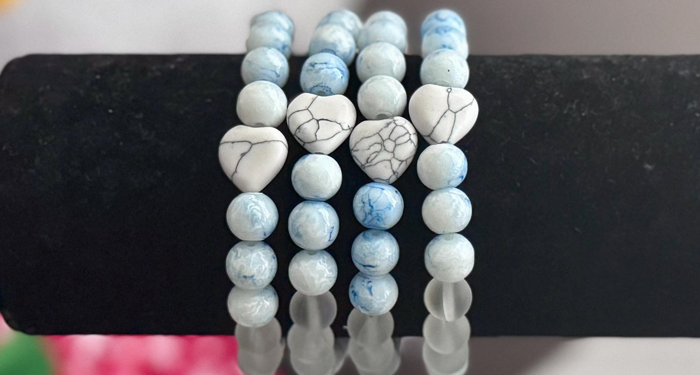 Heart In The Sky Beaded Bracelets
