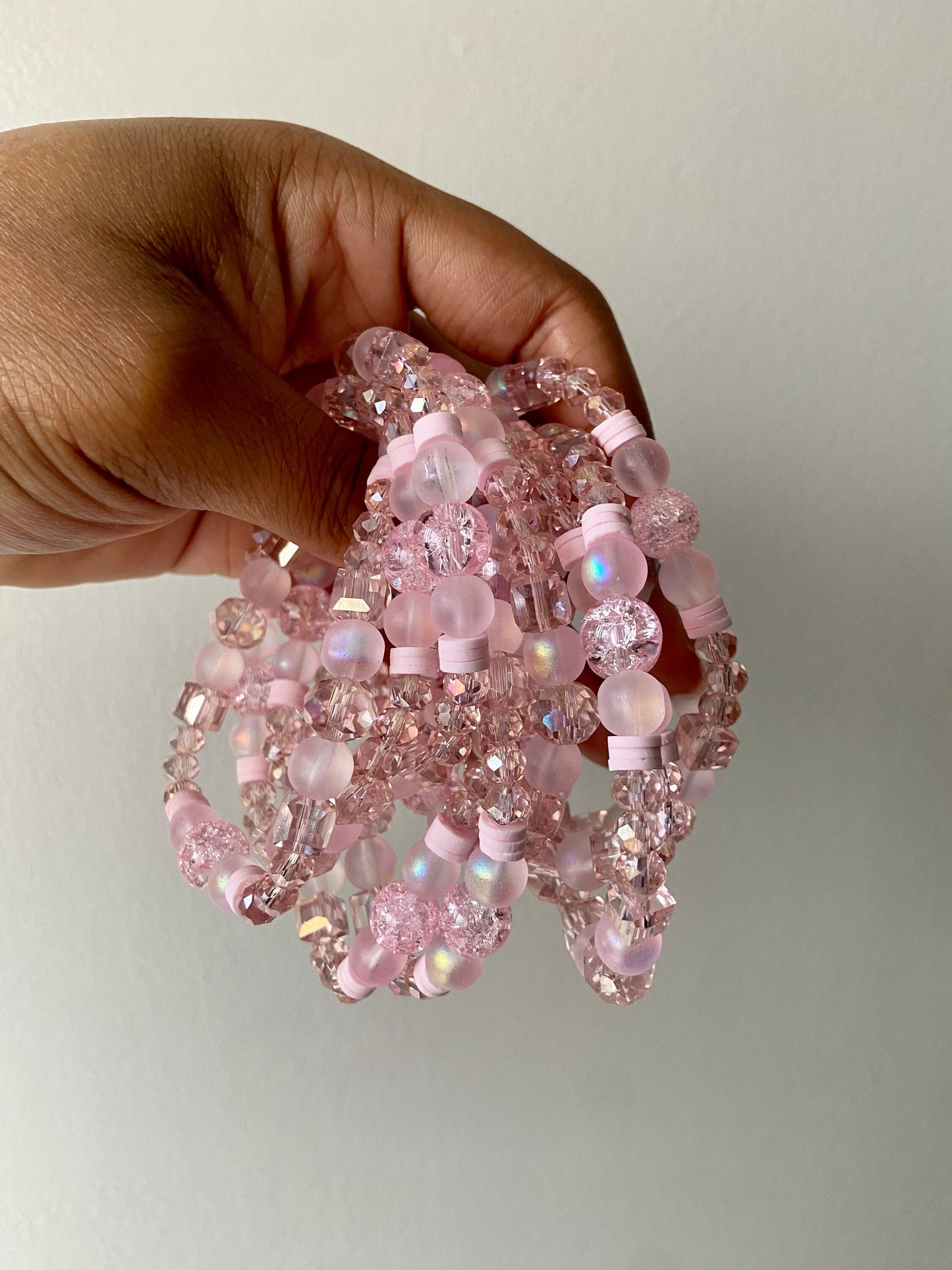 Pretty In Pink Beaded Bracelets