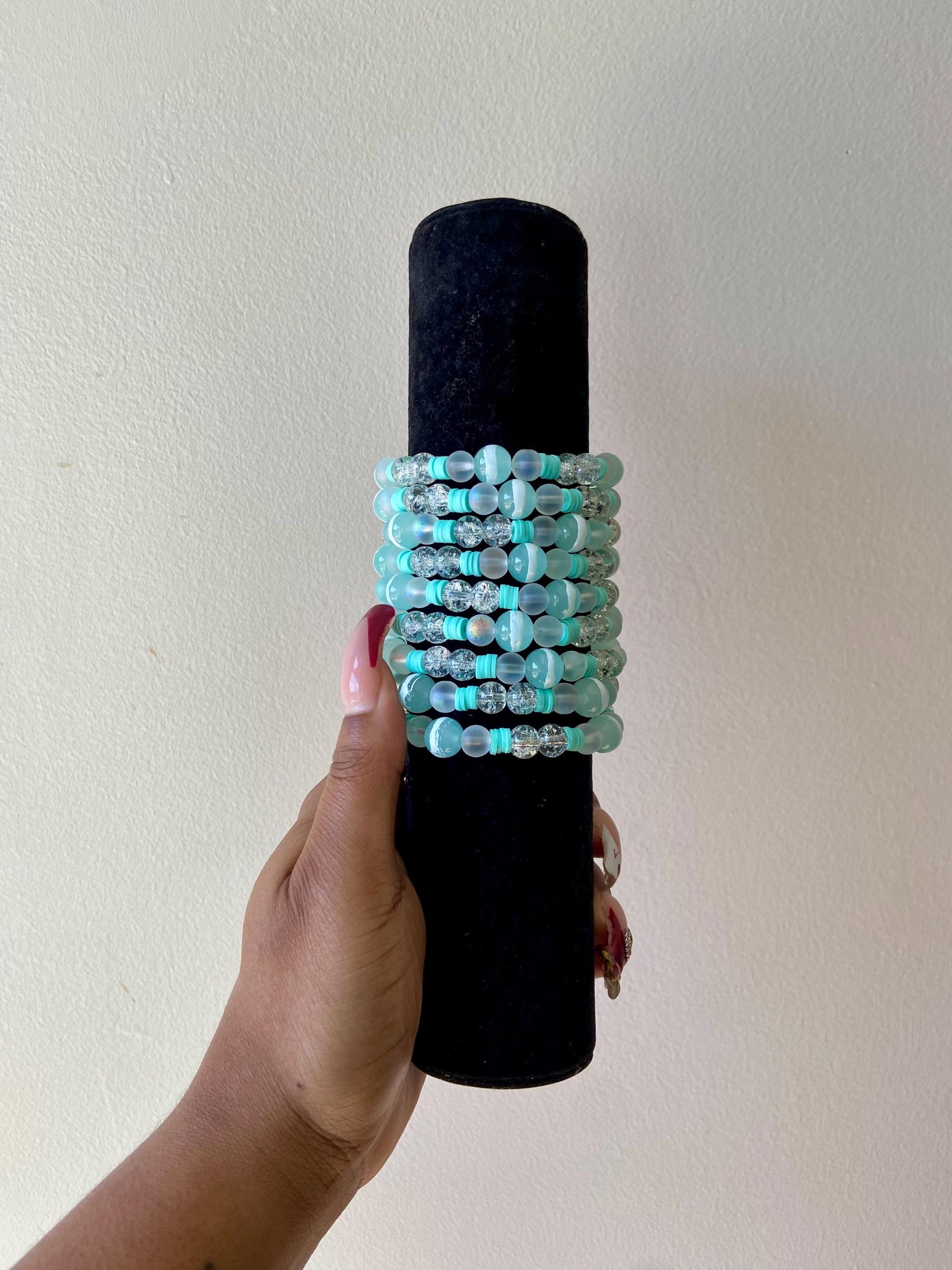 Glacier Glow Beaded Bracelet