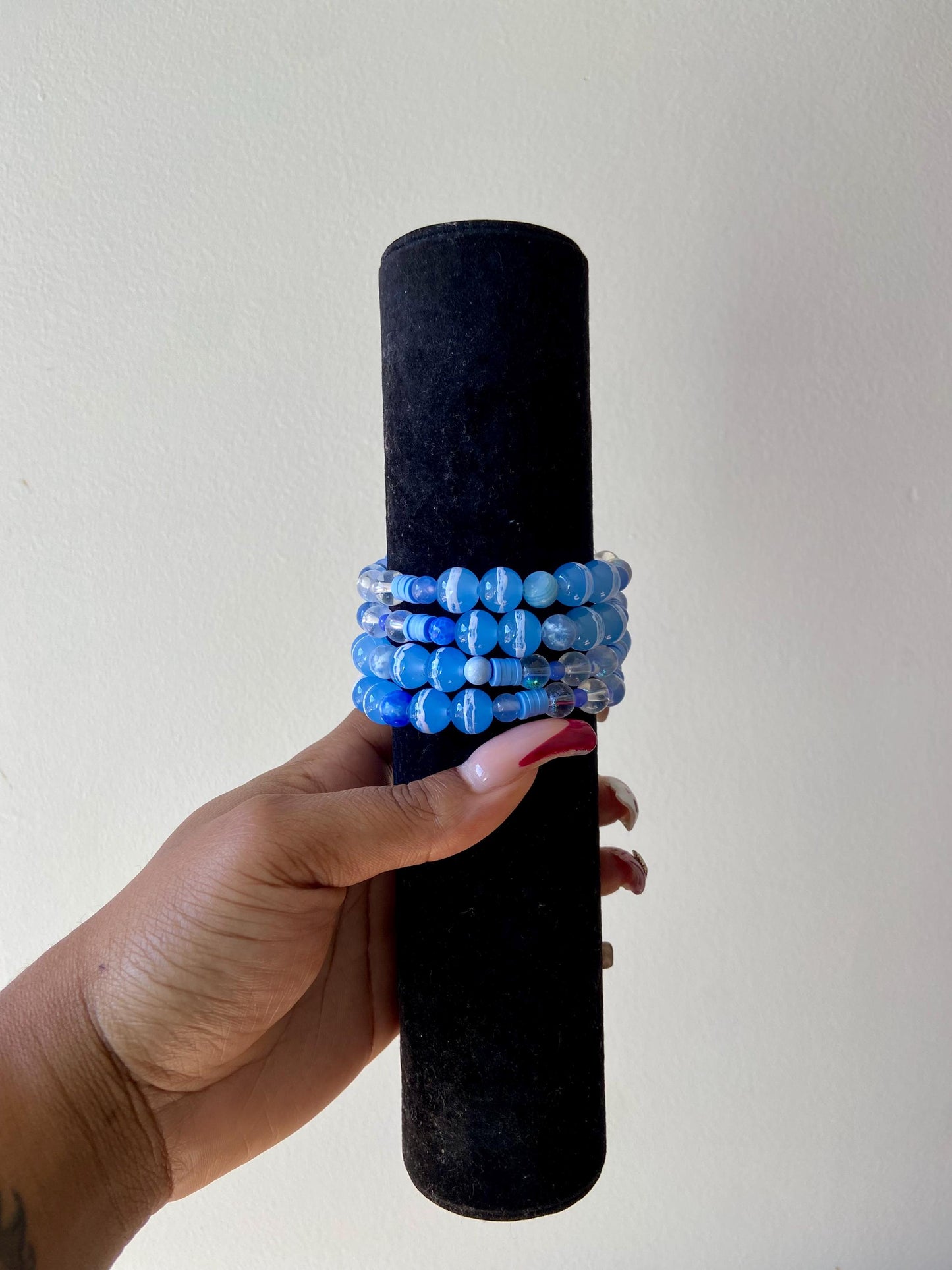 Sapphire Reign Beaded Bracelet