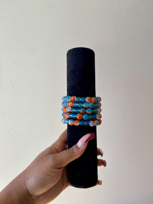 Sunset Tide Beaded Bracelet