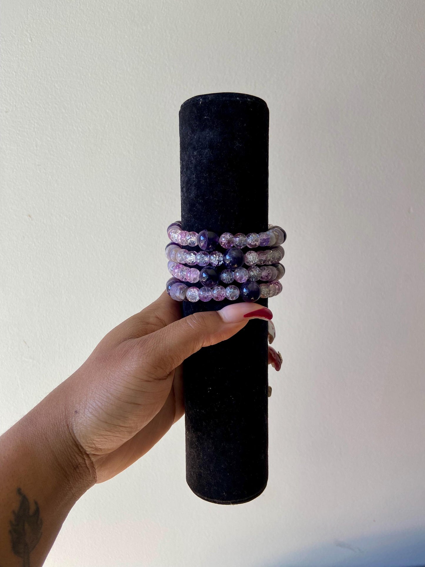 Purple Twilight Beaded Bracelet