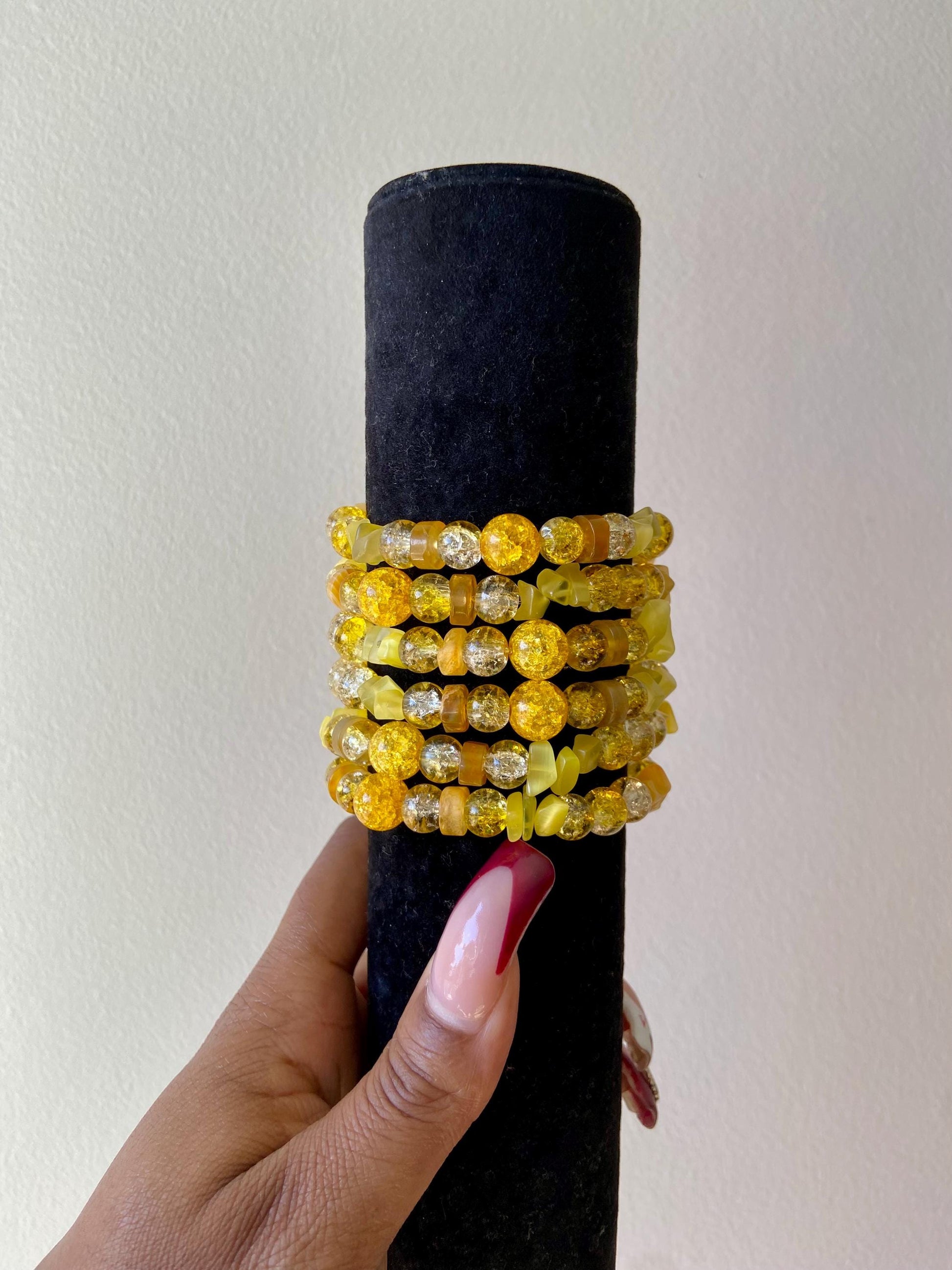 Lemon Drop Beaded Bracelet