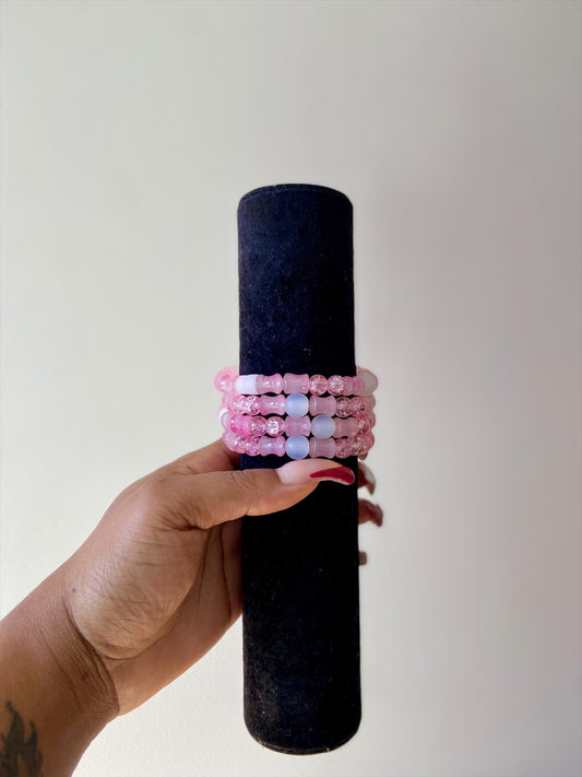 Rosé Dreams Beaded Bracelet