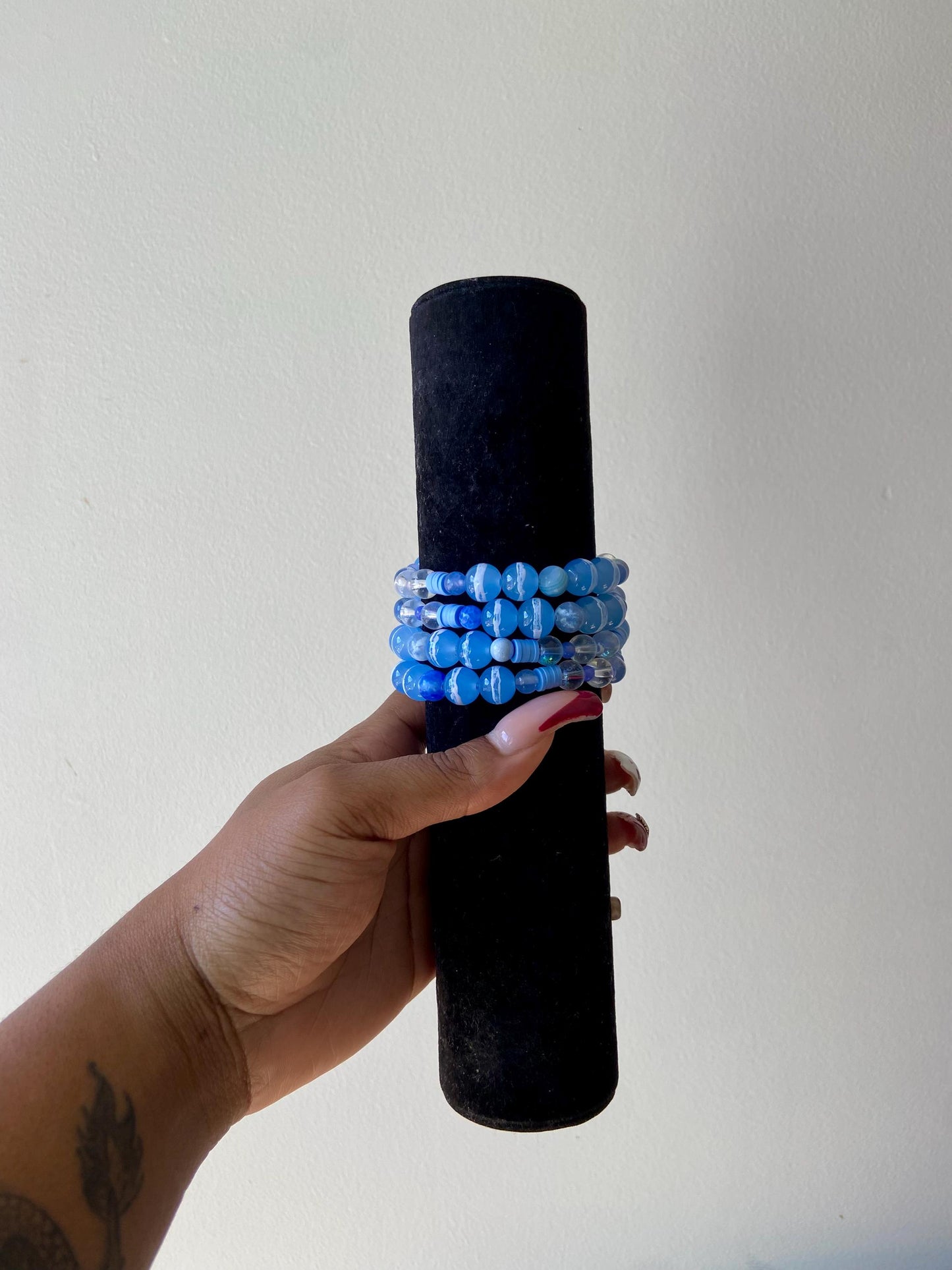 Sapphire Reign Beaded Bracelet