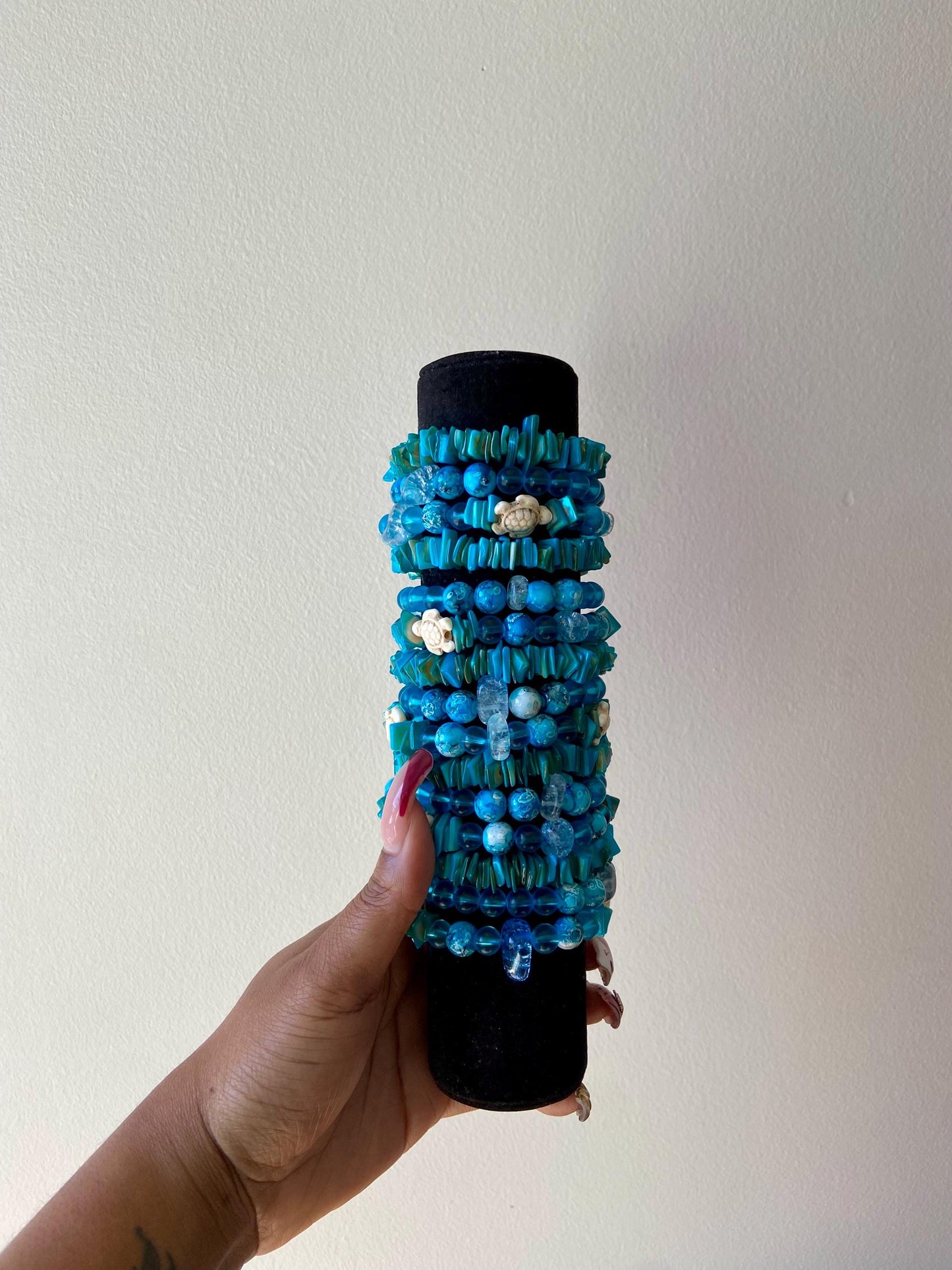 Aqua Dynasty Beaded Bracelet Set