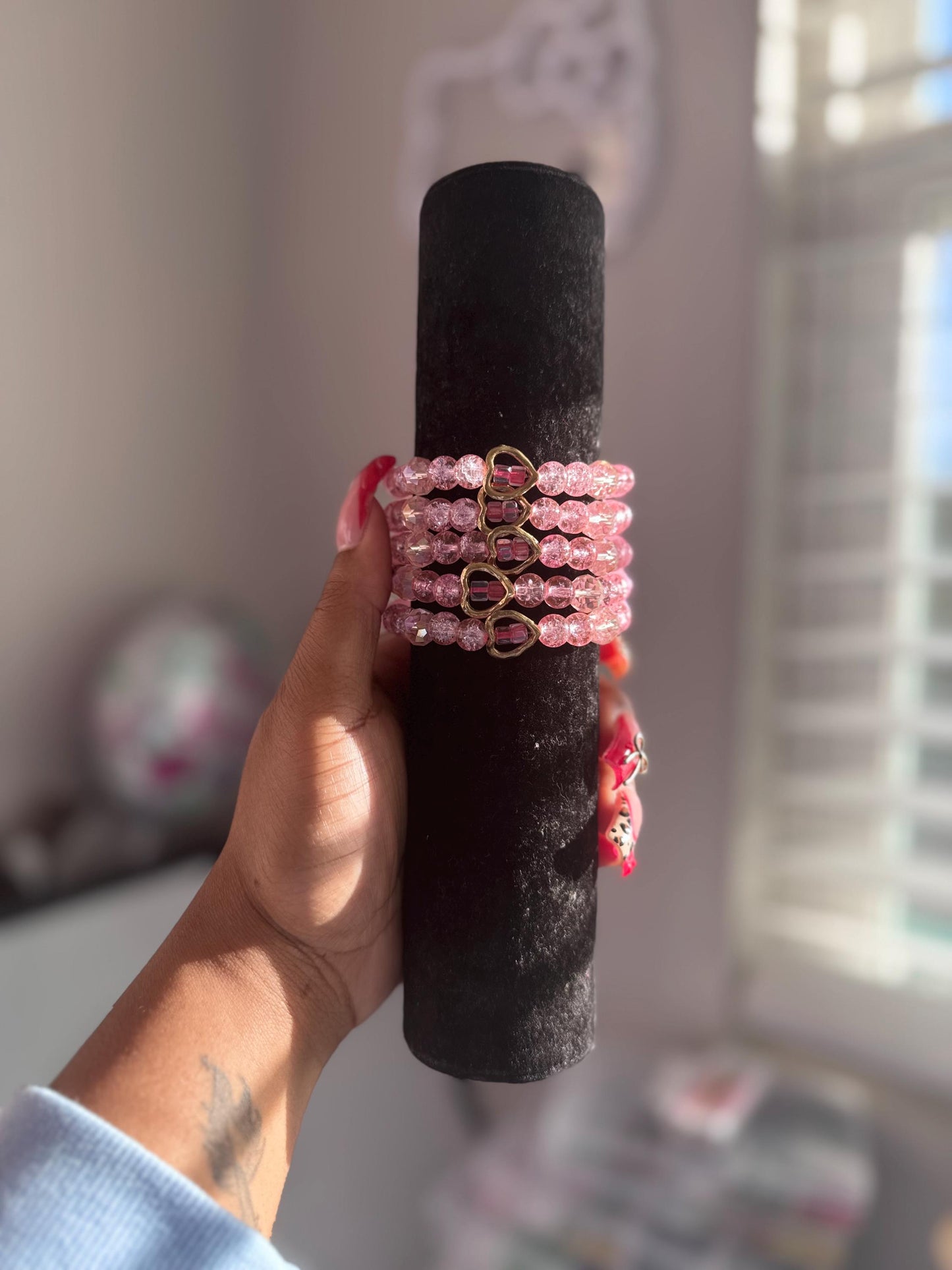 Sweetheart Sparkle Beaded Bracelets