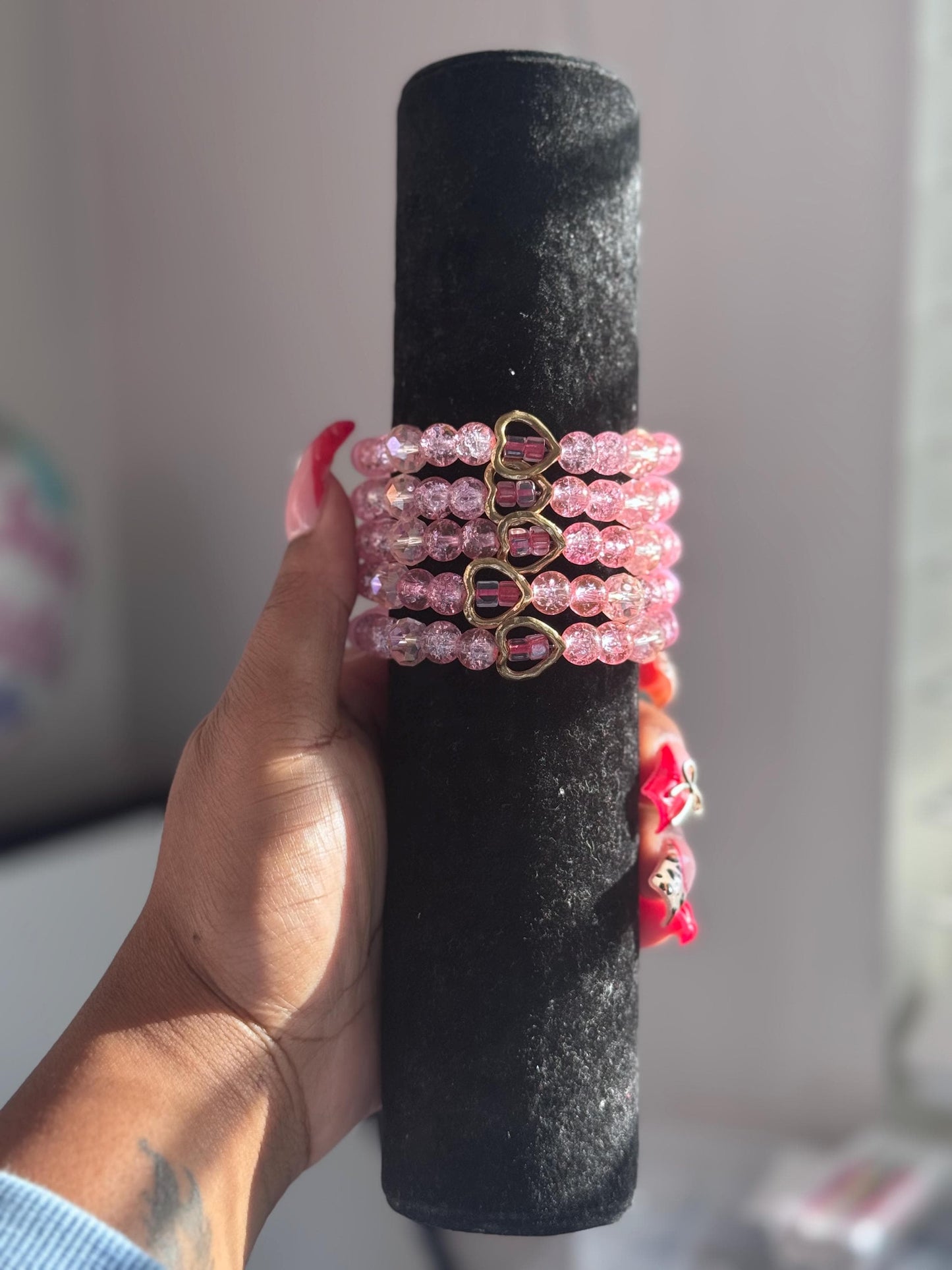 Sweetheart Sparkle Beaded Bracelets