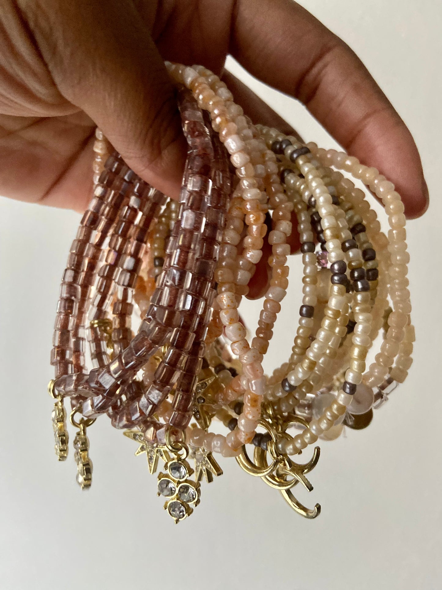 Brown Teddy Beaded Set