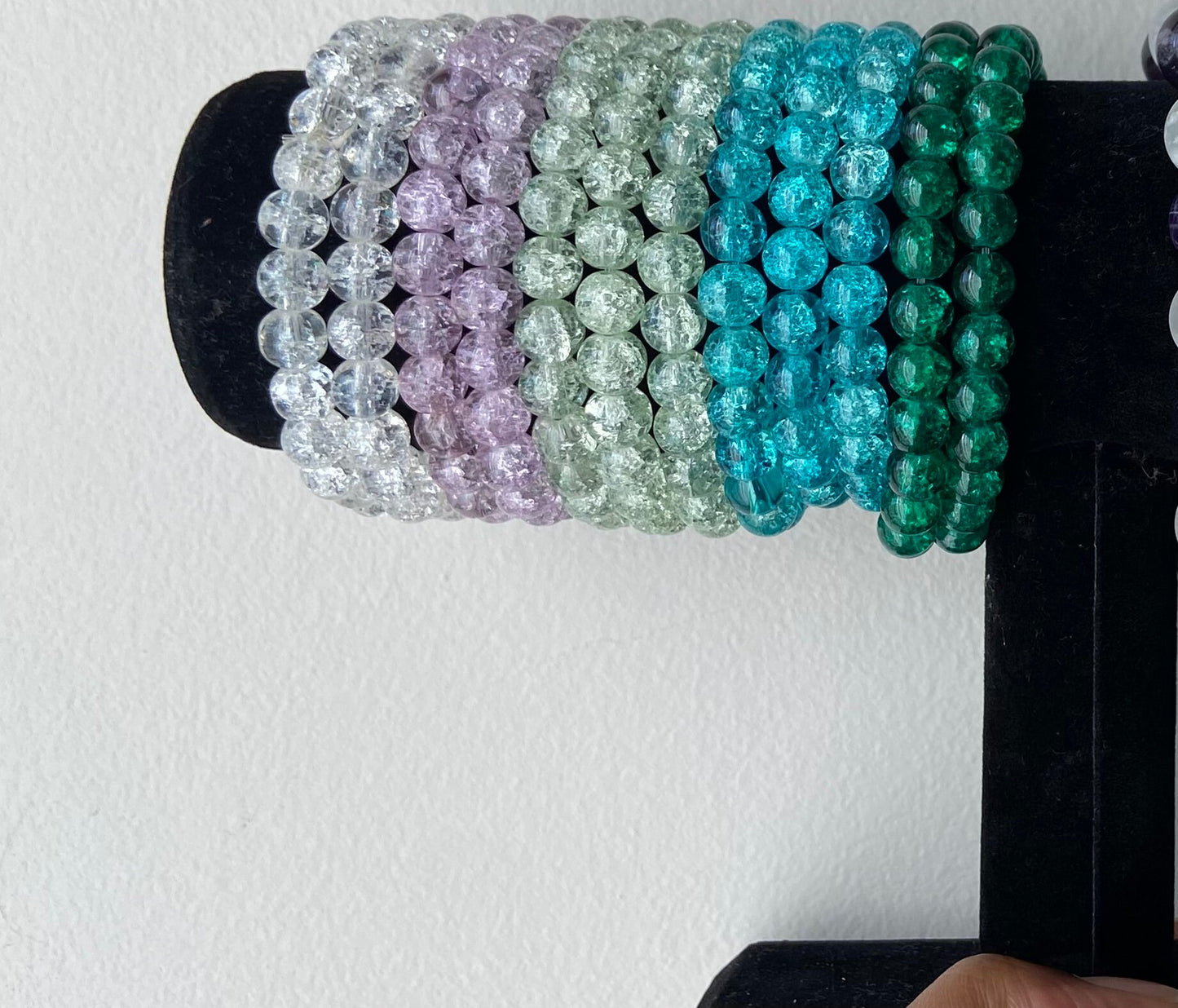 Crackle Beaded Bracelets
